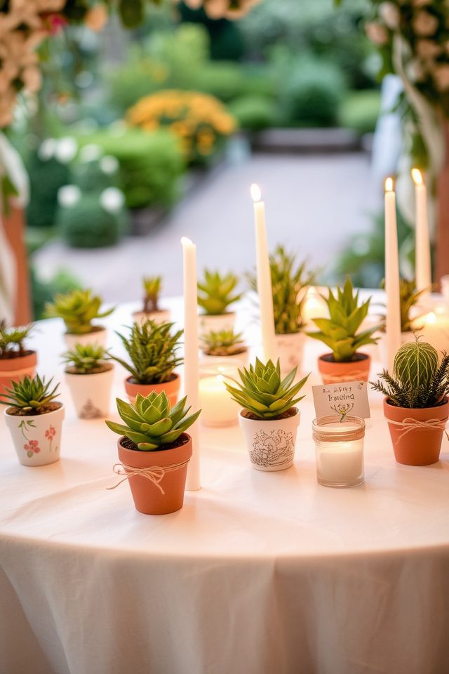 eco friendly plant wedding favors