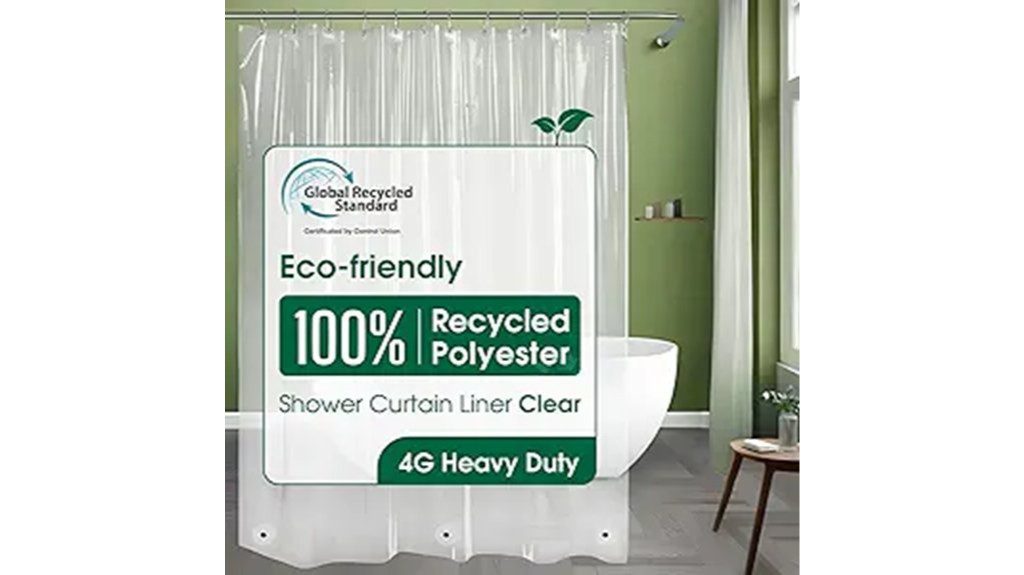 eco friendly recycled shower liner