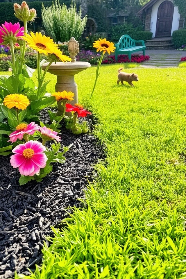 eco friendly rubber mulch edging