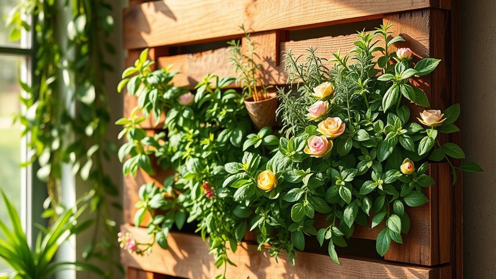 eco friendly vertical pallet planters