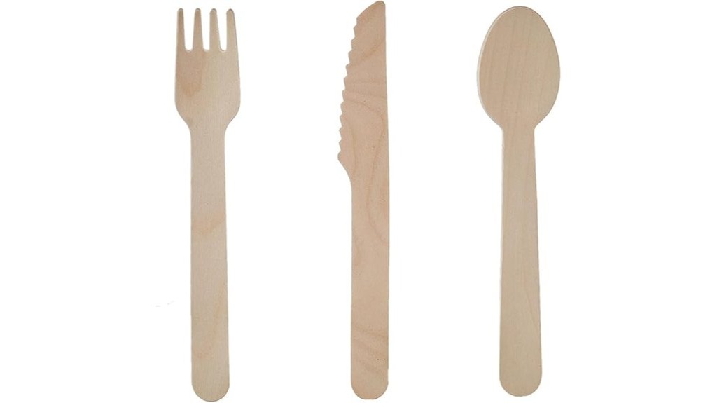 eco friendly wooden cutlery set
