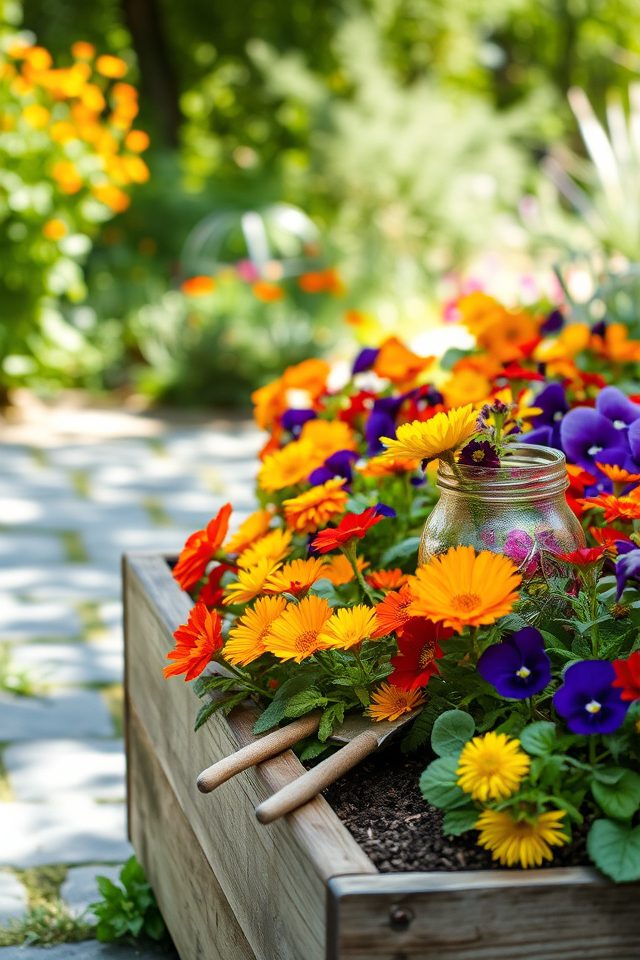 edible flower gardening for seniors