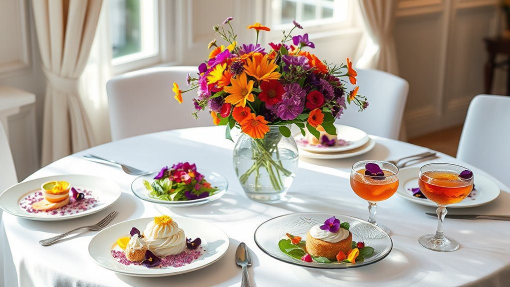 edible flowers enhance dining