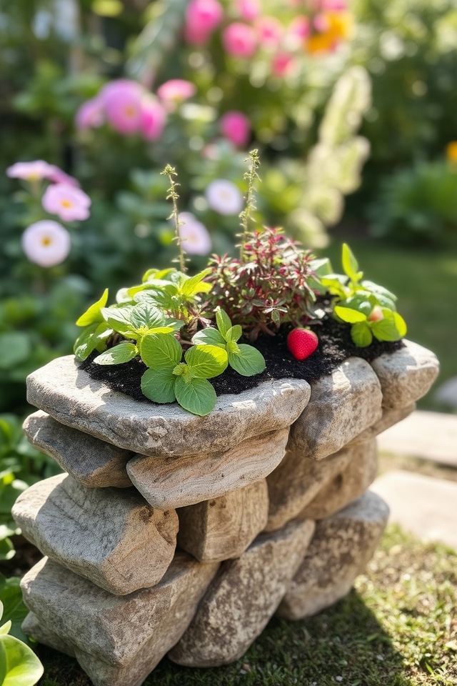 edible plants in planters