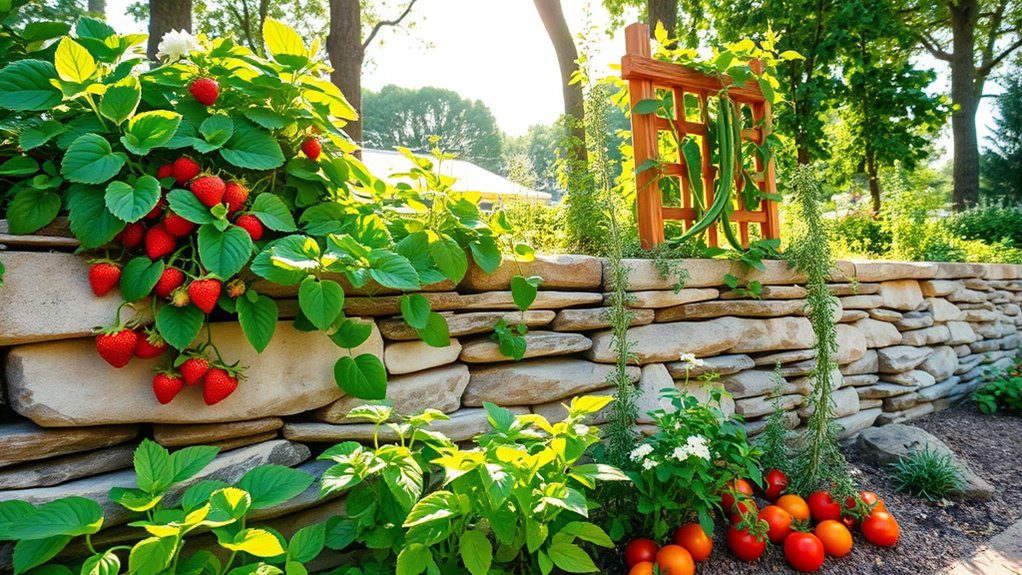 edible plants in walls