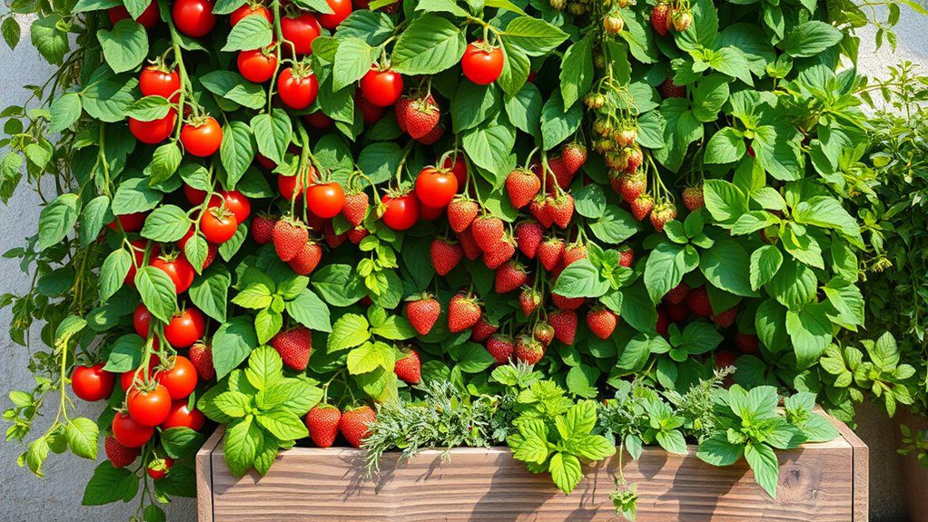 edible vertical garden aesthetics
