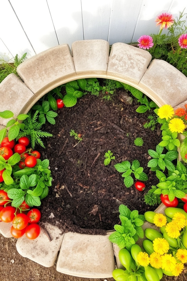 efficient circular planting design