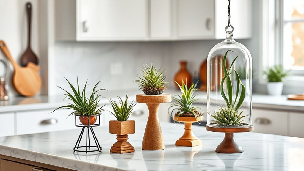 elegant air plants display