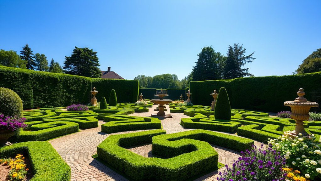 elegant boxwood parterres designs