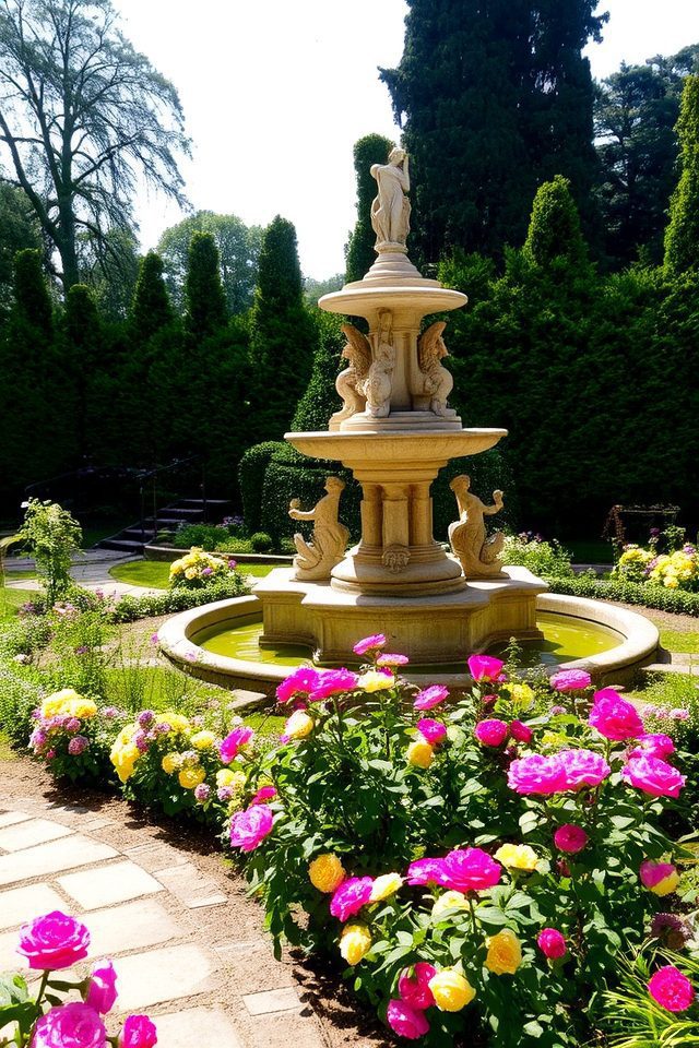 elegant centerpiece for gardens