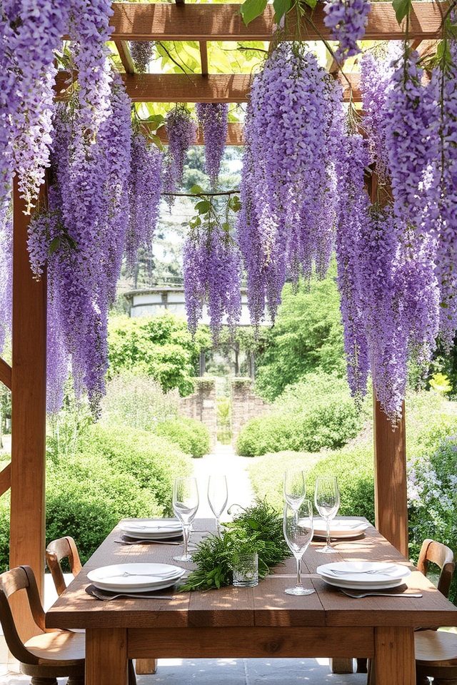 elegant climbing plant blooms
