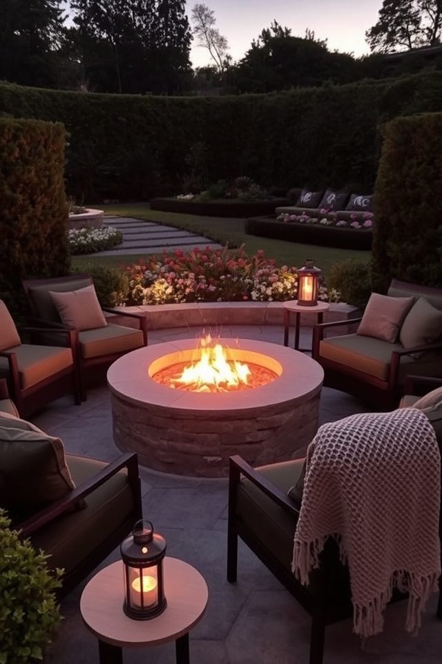 elegant fire pit gatherings