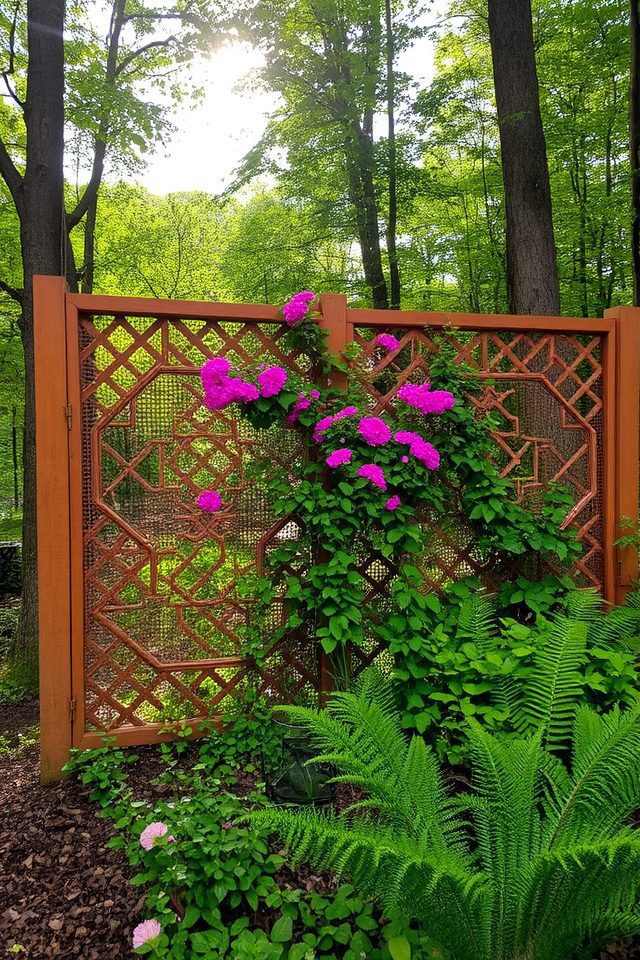 elegant garden privacy fencing