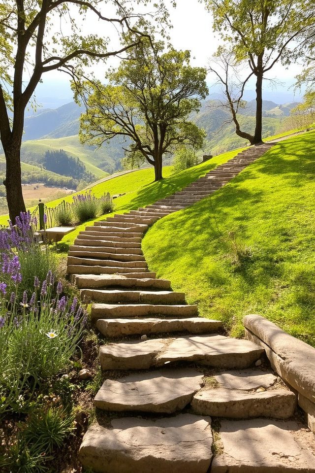 elegant hillside navigation pathways