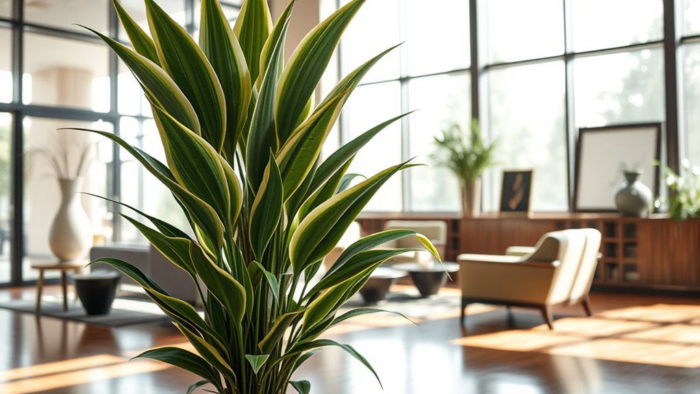 elegant low maintenance lobby plant