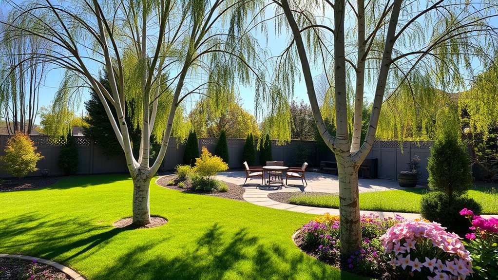 elegant multi trunk landscape enhancements