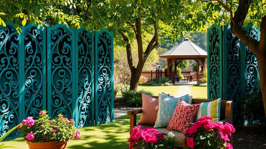 elegant privacy garden screens