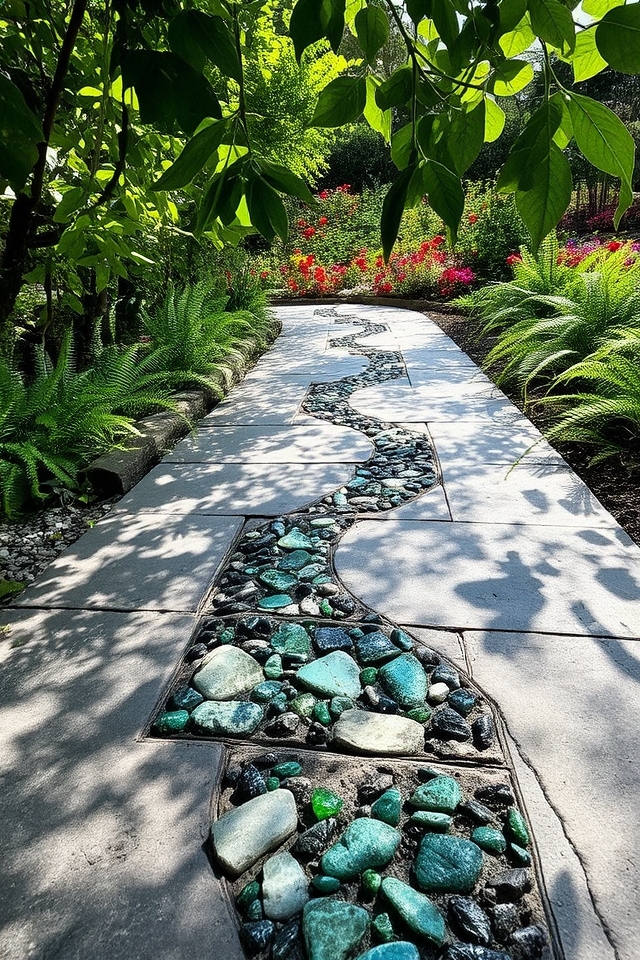 elegant stone path designs