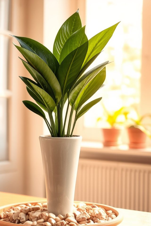 elegant tall indoor plant