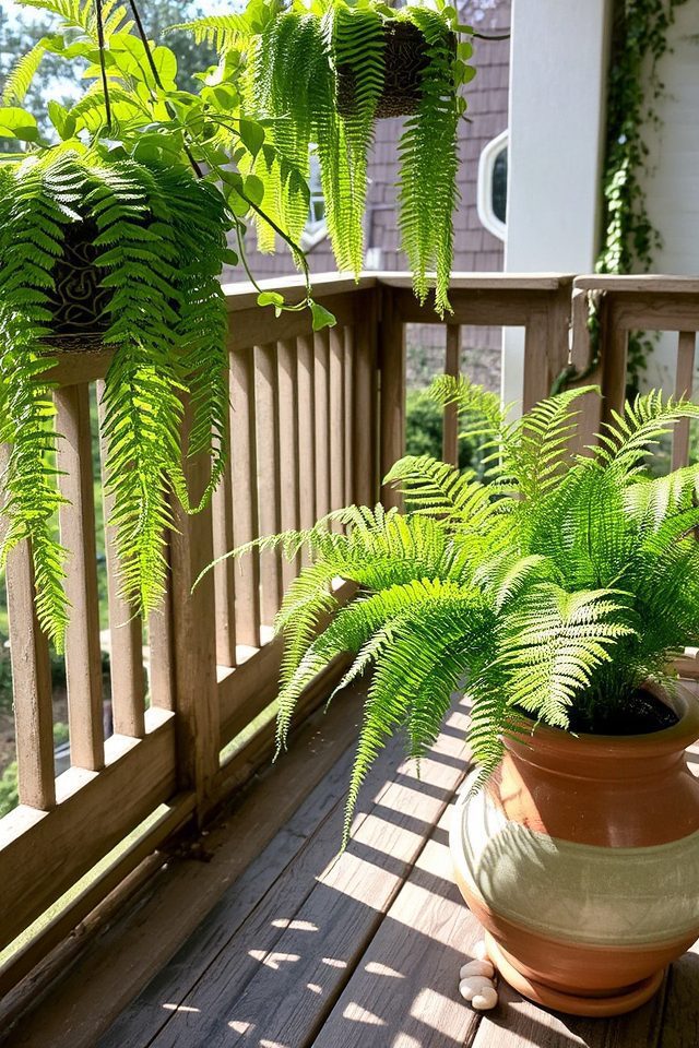 elegant tropical fern arrangement