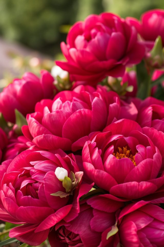 elegant wine hued peonies