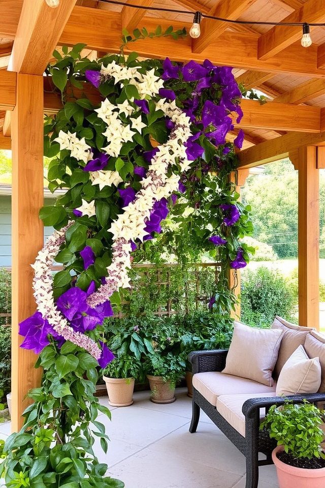 elevate patio with trellises