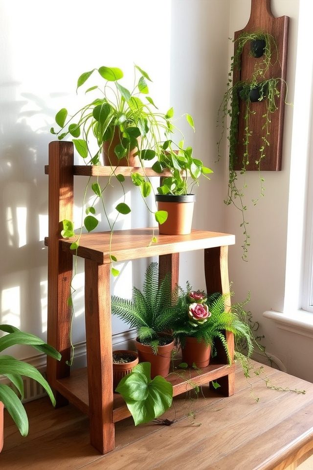 elevated creative plant displays