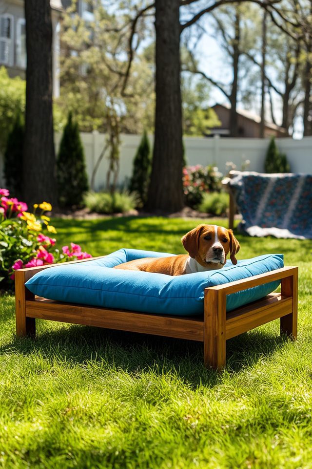 elevated dog bed construction