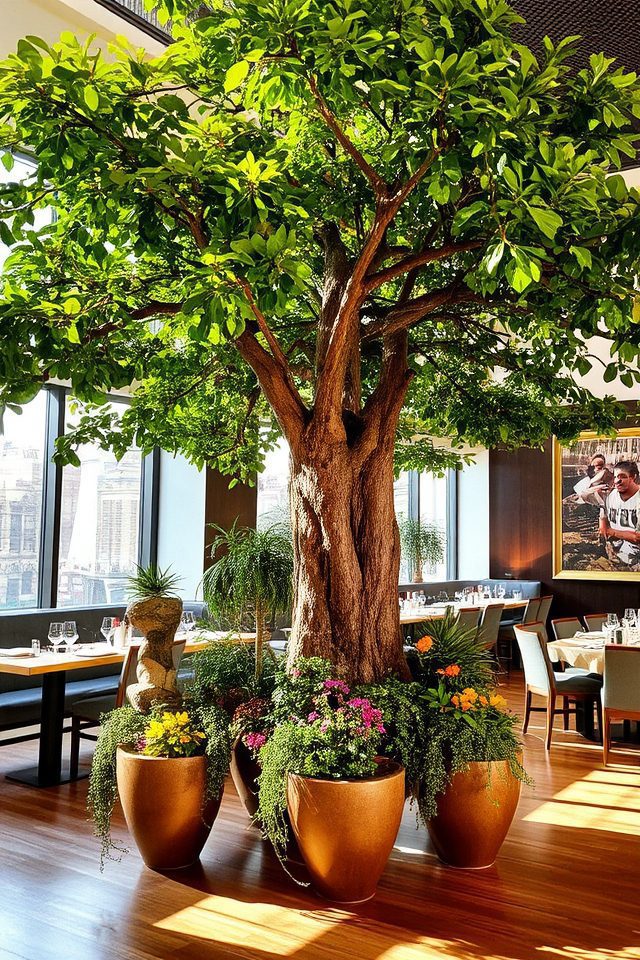 elevating dining with greenery