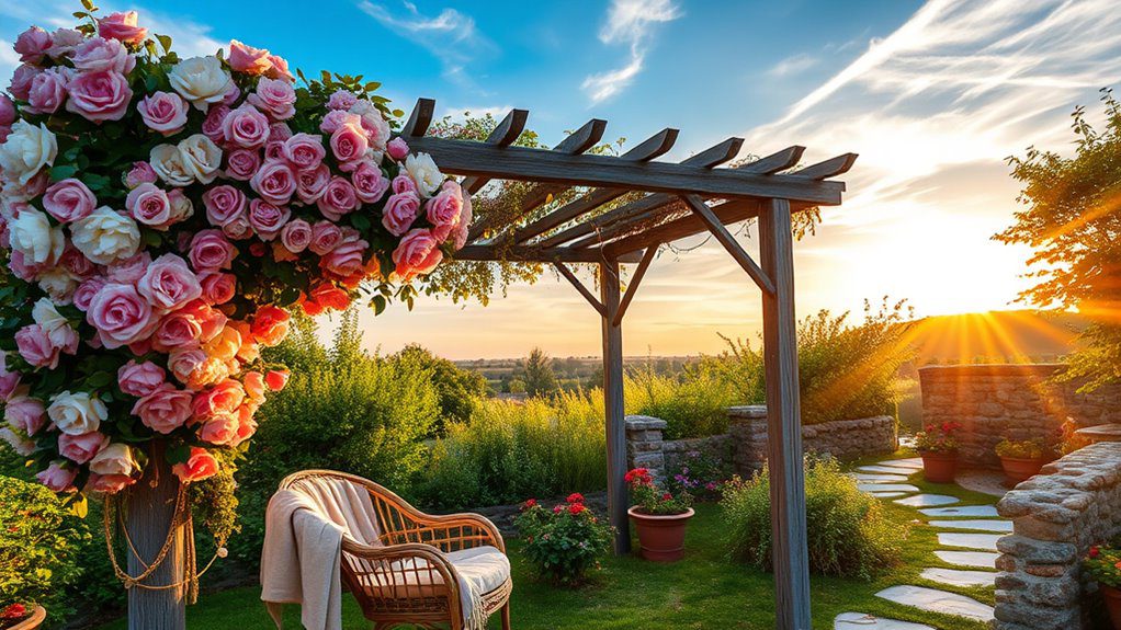 enchanting garden trellises and arbors