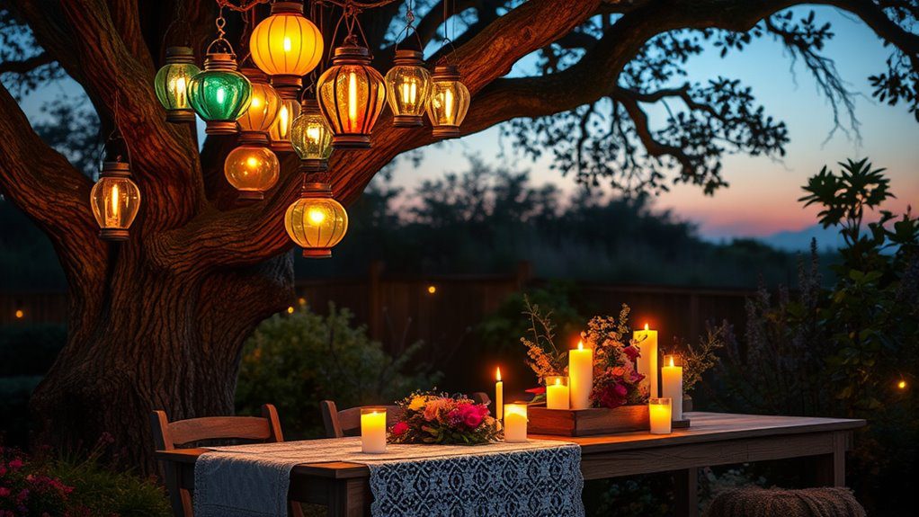 enchanting lantern lit atmosphere