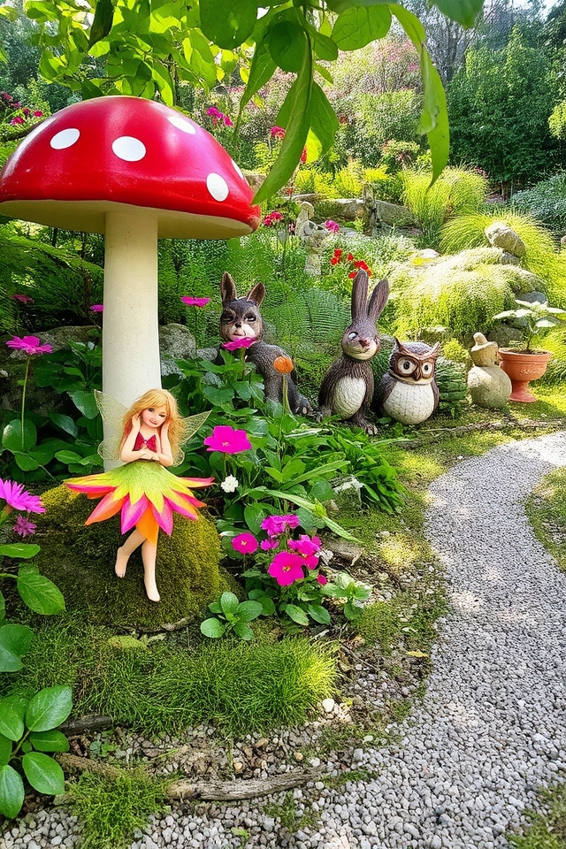 enchanting outdoor art pieces