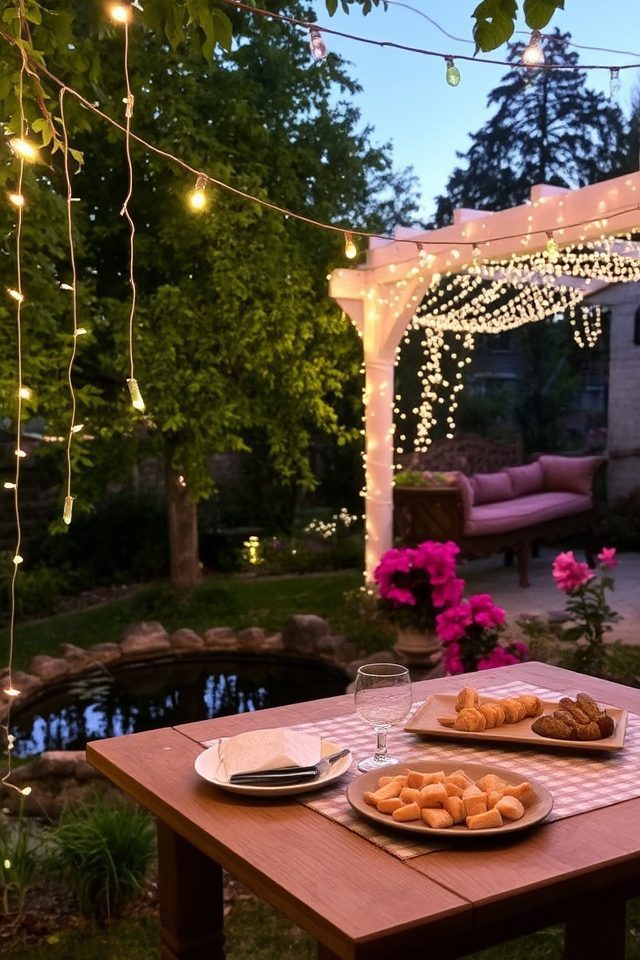 enchanting outdoor lighting ambiance