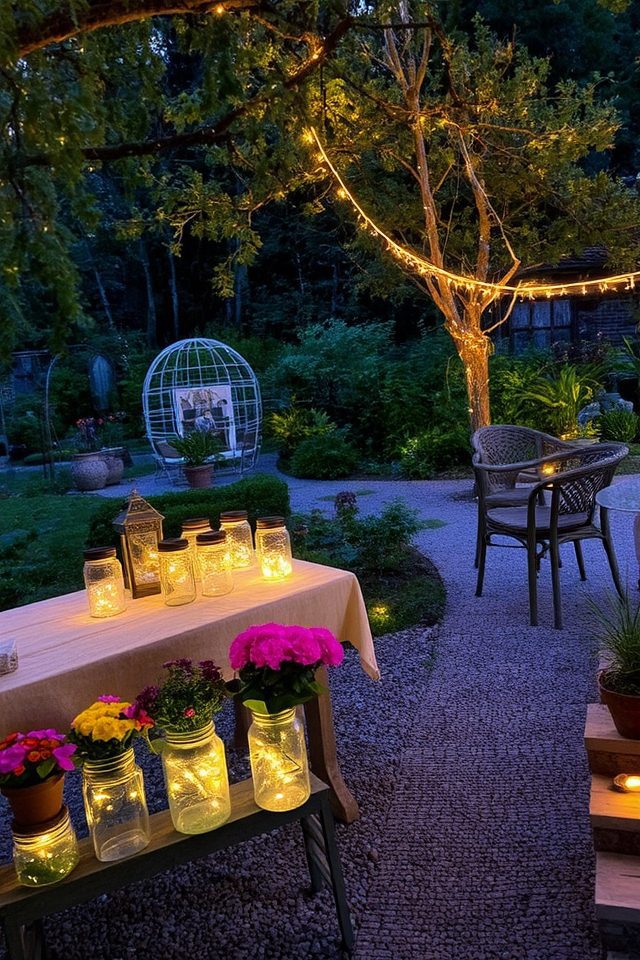 enchanting outdoor lighting atmosphere