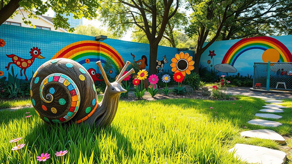 enchanting outdoor nursery art