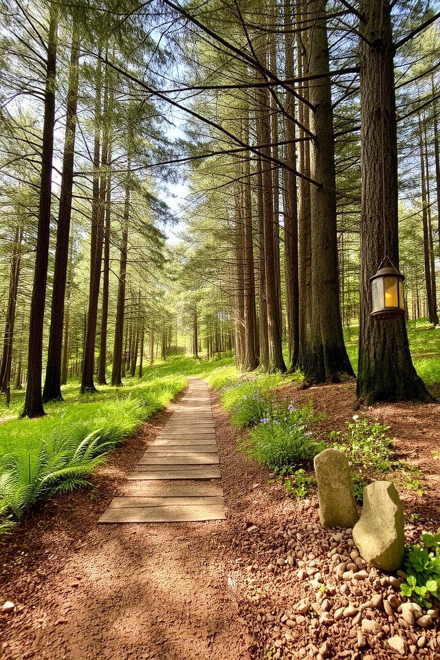 enchanting woodland pathway creation