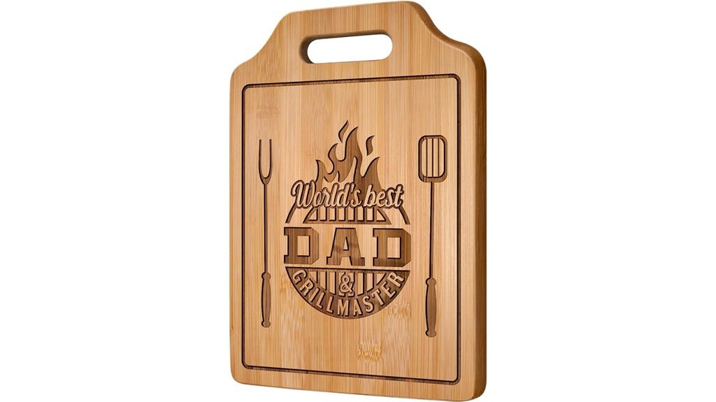engraved bamboo cutting board