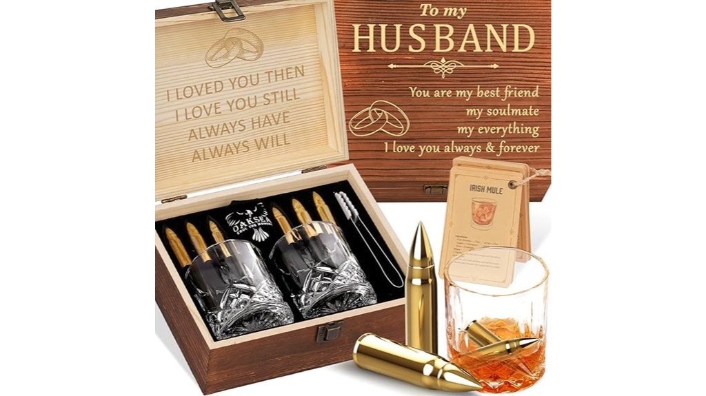 engraved whiskey stones set