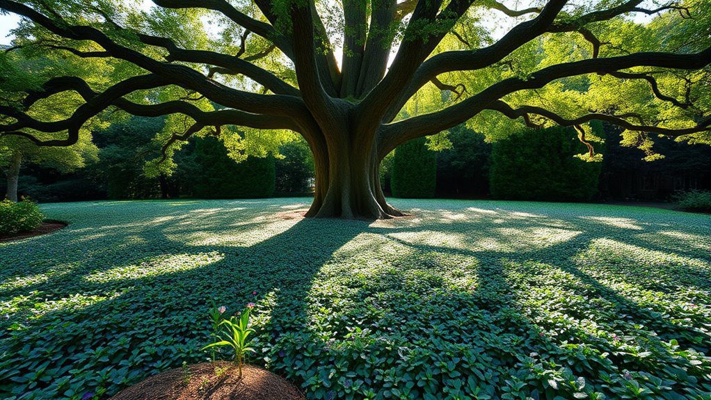 enhance landscaping with ground cover
