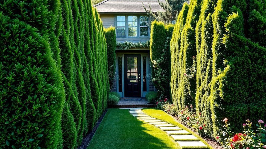 enhance outdoor privacy aesthetically