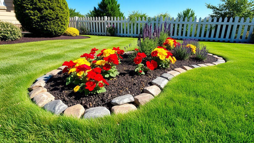 enhance yard with edging