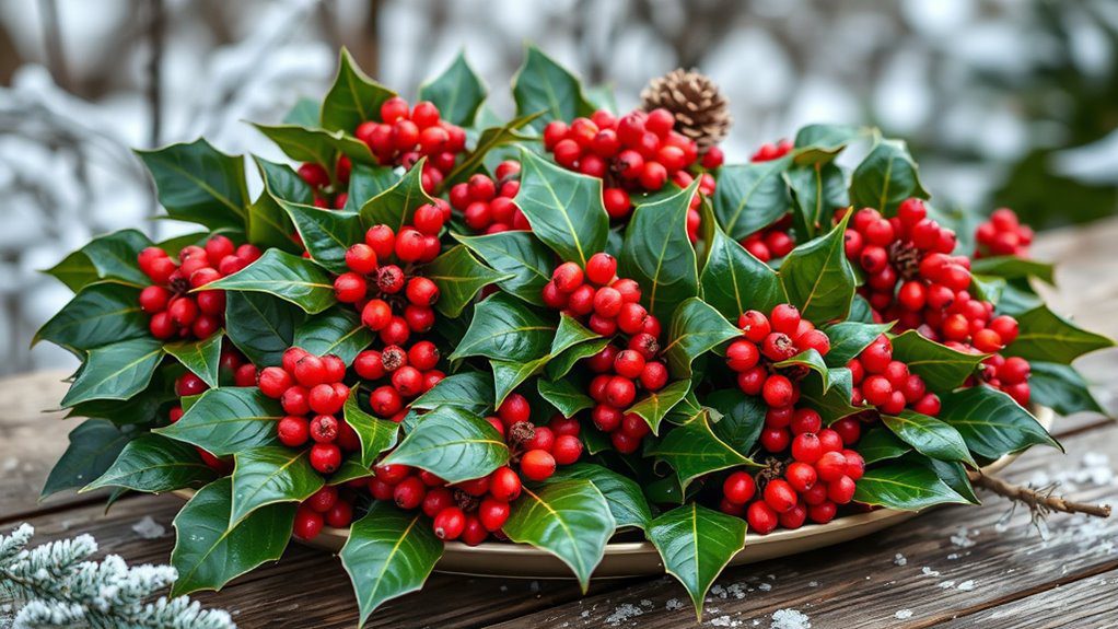 evergreen shrub with berries