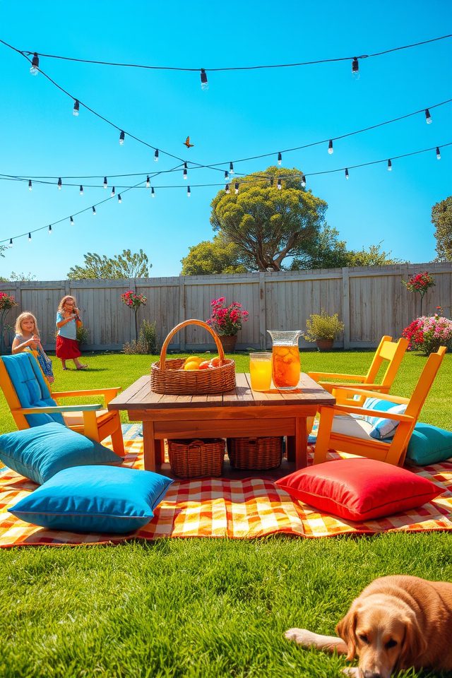 family picnic setup essentials