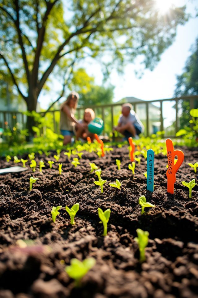 family vegetable gardening project