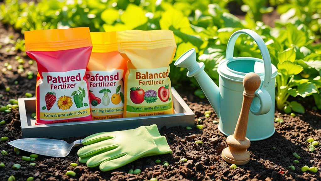 fertilize based on soil requirements