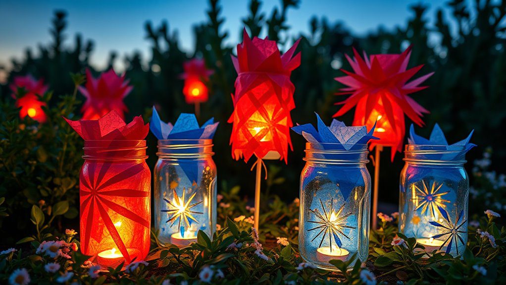 festive diy firework lanterns