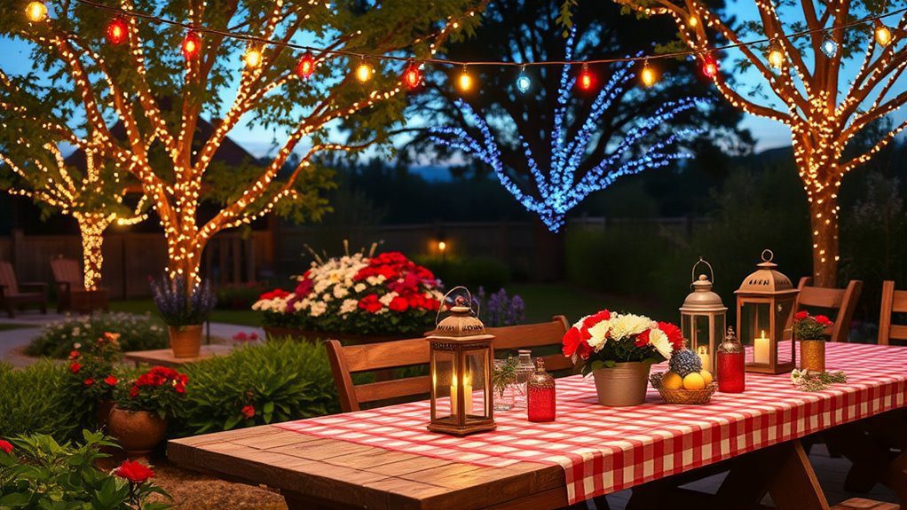festive outdoor lighting decorations