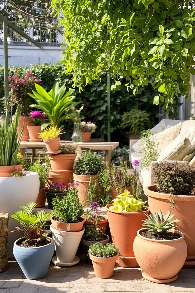 flexible outdoor plant arrangements