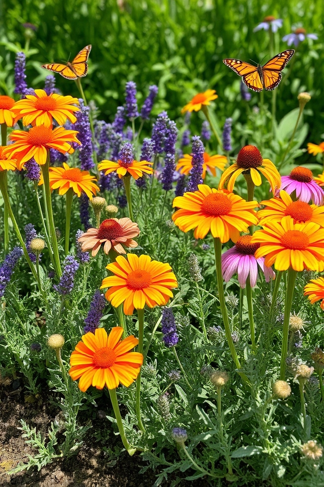 flower herb pollinator gardens
