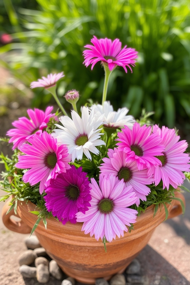 fragrant blooms in containers